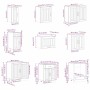Mueble cocina Lucca blanco brillo 14 pzas madera contrachapada