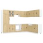 Mueble cocina Lucca roble sonoma 14 pzas madera contrachapada