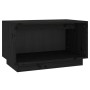 Mueble de TV de madera maciza de pino negro 60x35x35 cm de vidaXL, Muebles TV - Ref: Foro24-813828, Precio: 35,74 €, Descuent...