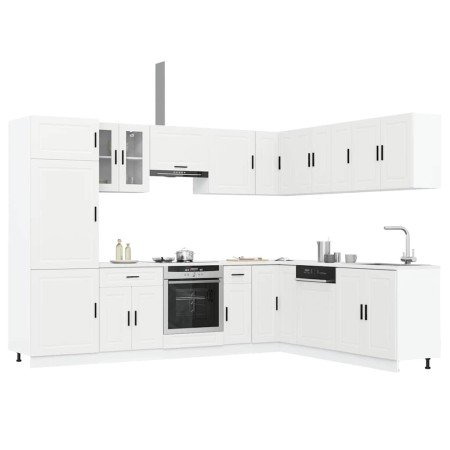 Mueble de cocina Porto blanco 14 piezas madera contrachapada en Armarios de cocina | Comprar online en Foro24
