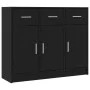 Engineered wood black sideboard 91x28x75 cm by vidaXL, Sideboards - Ref: Foro24-823009, Price: 117,65 €, Discount: %