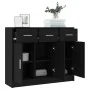 Engineered wood black sideboard 91x28x75 cm by vidaXL, Sideboards - Ref: Foro24-823009, Price: 117,65 €, Discount: %