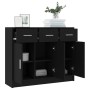 Sideboard aus schwarzem Holzwerkstoff 91x28x75 cm von vidaXL, Sideboards - Ref: Foro24-823009, Preis: 119,89 €, Rabatt: %