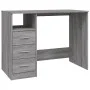 Escritorio con cajones contrachapada gris Sonoma 102x50x76 cm de vidaXL, Escritorios - Ref: Foro24-823038, Precio: 92,81 €, D...