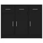 Engineered wood black sideboard 91x28x75 cm by vidaXL, Sideboards - Ref: Foro24-823009, Price: 117,65 €, Discount: %