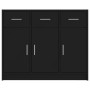 Sideboard aus schwarzem Holzwerkstoff 91x28x75 cm von vidaXL, Sideboards - Ref: Foro24-823009, Preis: 119,89 €, Rabatt: %