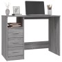 Escritorio con cajones contrachapada gris Sonoma 102x50x76 cm de vidaXL, Escritorios - Ref: Foro24-823038, Precio: 98,19 €, D...