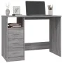 Escritorio con cajones contrachapada gris Sonoma 102x50x76 cm de vidaXL, Escritorios - Ref: Foro24-823038, Precio: 92,81 €, D...