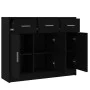 Engineered wood black sideboard 91x28x75 cm by vidaXL, Sideboards - Ref: Foro24-823009, Price: 117,65 €, Discount: %