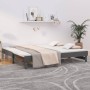 Sofá cama extraíble madera maciza de pino gris 2x(80x200) cm de vidaXL, Camas y somieres - Ref: Foro24-823386, Precio: 175,92...