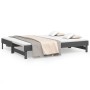 Sofá cama extraíble madera maciza de pino gris 2x(80x200) cm de vidaXL, Camas y somieres - Ref: Foro24-823386, Precio: 175,92...