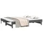 Removable sofa bed solid gray pine wood 2x(80x200) cm by vidaXL, Beds and slatted bases - Ref: Foro24-823386, Price: 173,76 €...