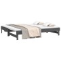 Sofá cama extraíble madera maciza de pino gris 2x(80x200) cm de vidaXL, Camas y somieres - Ref: Foro24-823386, Precio: 175,92...