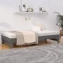 Removable sofa bed solid gray pine wood 2x(80x200) cm by vidaXL, Beds and slatted bases - Ref: Foro24-823386, Price: 173,76 €...