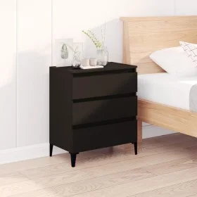Black plywood sideboard 60x35x70 cm by vidaXL, Sideboards - Ref: Foro24-823049, Price: 65,09 €, Discount: %