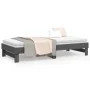 Removable sofa bed solid gray pine wood 2x(80x200) cm by vidaXL, Beds and slatted bases - Ref: Foro24-823386, Price: 173,76 €...