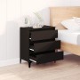 Aparador de madera contrachapada negro 60x35x70 cm de vidaXL, Aparadores - Ref: Foro24-823049, Precio: 66,26 €, Descuento: %