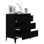 Aparador de madera contrachapada negro 60x35x70 cm de vidaXL, Aparadores - Ref: Foro24-823049, Precio: 66,26 €, Descuento: %