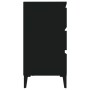 Aparador de madera contrachapada negro 60x35x70 cm de vidaXL, Aparadores - Ref: Foro24-823049, Precio: 66,26 €, Descuento: %