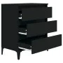 Black plywood sideboard 60x35x70 cm by vidaXL, Sideboards - Ref: Foro24-823049, Price: 65,92 €, Discount: %