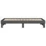 Removable sofa bed solid gray pine wood 2x(80x200) cm by vidaXL, Beds and slatted bases - Ref: Foro24-823386, Price: 173,76 €...