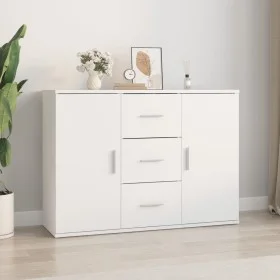 Weißes Sperrholz-Sideboard 91x29,5x65 cm von vidaXL, Sideboards - Ref: Foro24-823342, Preis: 100,45 €, Rabatt: %