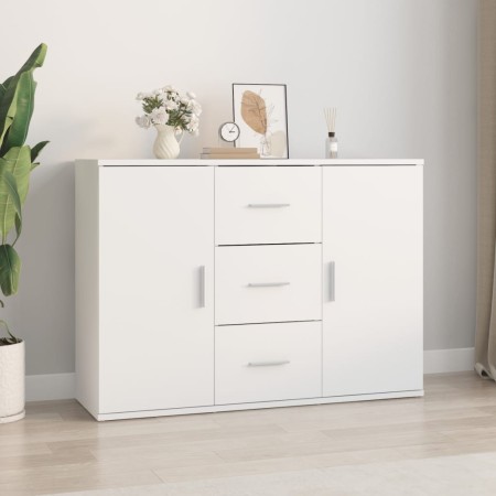 Weißes Sperrholz-Sideboard 91x29,5x65 cm von vidaXL, Sideboards - Ref: Foro24-823342, Preis: 100,81 €, Rabatt: %