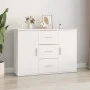 Aparador de madera contrachapada blanca 91x29,5x65 cm de vidaXL, Aparadores - Ref: Foro24-823342, Precio: 95,58 €, Descuento: %