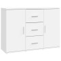 Aparador de madera contrachapada blanca 91x29,5x65 cm de vidaXL, Aparadores - Ref: Foro24-823342, Precio: 100,68 €, Descuento: %