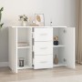 Weißes Sperrholz-Sideboard 91x29,5x65 cm von vidaXL, Sideboards - Ref: Foro24-823342, Preis: 100,81 €, Rabatt: %