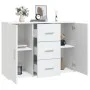 Aparador de madera contrachapada blanca 91x29,5x65 cm de vidaXL, Aparadores - Ref: Foro24-823342, Precio: 95,58 €, Descuento: %