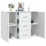 Weißes Sperrholz-Sideboard 91x29,5x65 cm von vidaXL, Sideboards - Ref: Foro24-823342, Preis: 100,81 €, Rabatt: %