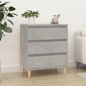 Betongraues Sperrholz-Sideboard 60x35x70 cm von vidaXL, Sideboards - Ref: Foro24-823044, Preis: 58,83 €, Rabatt: %
