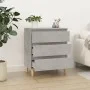 Betongraues Sperrholz-Sideboard 60x35x70 cm von vidaXL, Sideboards - Ref: Foro24-823044, Preis: 57,97 €, Rabatt: %