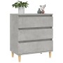Aparador de madera contrachapada gris hormigón 60x35x70 cm de vidaXL, Aparadores - Ref: Foro24-823044, Precio: 58,76 €, Descu...