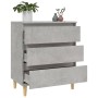 Aparador de madera contrachapada gris hormigón 60x35x70 cm de vidaXL, Aparadores - Ref: Foro24-823044, Precio: 58,76 €, Descu...