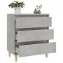 Betongraues Sperrholz-Sideboard 60x35x70 cm von vidaXL, Sideboards - Ref: Foro24-823044, Preis: 57,97 €, Rabatt: %