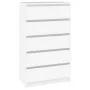 Kommode aus weißem Sperrholz 60x36x103 cm von vidaXL, Schubladen - Ref: Foro24-823016, Preis: 99,87 €, Rabatt: %