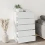Kommode aus weißem Sperrholz 60x36x103 cm von vidaXL, Schubladen - Ref: Foro24-823016, Preis: 99,87 €, Rabatt: %