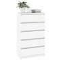 Kommode aus weißem Sperrholz 60x36x103 cm von vidaXL, Schubladen - Ref: Foro24-823016, Preis: 99,87 €, Rabatt: %