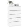 Kommode aus weißem Sperrholz 60x36x103 cm von vidaXL, Schubladen - Ref: Foro24-823016, Preis: 102,95 €, Rabatt: %