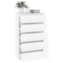 Kommode aus weißem Sperrholz 60x36x103 cm von vidaXL, Schubladen - Ref: Foro24-823016, Preis: 99,87 €, Rabatt: %