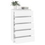Kommode aus weißem Sperrholz 60x36x103 cm von vidaXL, Schubladen - Ref: Foro24-823016, Preis: 102,95 €, Rabatt: %