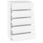 Kommode aus weißem Sperrholz 60x36x103 cm von vidaXL, Schubladen - Ref: Foro24-823016, Preis: 102,95 €, Rabatt: %