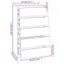 Kommode aus weißem Sperrholz 60x36x103 cm von vidaXL, Schubladen - Ref: Foro24-823016, Preis: 99,87 €, Rabatt: %
