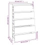 Kommode aus weißem Sperrholz 60x36x103 cm von vidaXL, Schubladen - Ref: Foro24-823016, Preis: 102,95 €, Rabatt: %