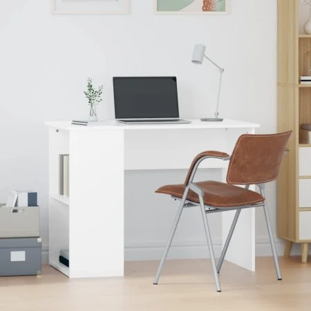 Weißer Sperrholzschreibtisch 100x55x75 cm von vidaXL, Schreibtische - Ref: Foro24-823024, Preis: 68,72 €, Rabatt: %