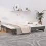 Abnehmbares Schlafsofa aus massivem grauem Kiefernholz, 2 x (100 x 200) cm von vidaXL, Betten und Lattenroste - Ref: Foro24-8...