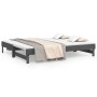 Removable sofa bed solid gray pine wood 2x(100x200) cm by vidaXL, Beds and slatted bases - Ref: Foro24-823376, Price: 188,52 ...