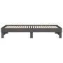 Removable sofa bed solid gray pine wood 2x(100x200) cm by vidaXL, Beds and slatted bases - Ref: Foro24-823376, Price: 186,24 ...